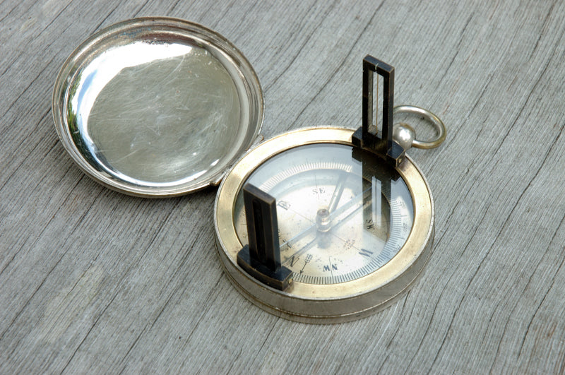 Early 20th C. French Compass with Folding Sights – The Weather Store