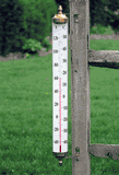Grande View 24" Brass Outdoor Window Thermometer by Conant T17LFB