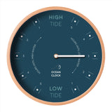 Ocean Clock - Dark Blue wood tide Clock