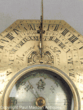 18th C. Brass Butterfield Sundial by Menant, Paris