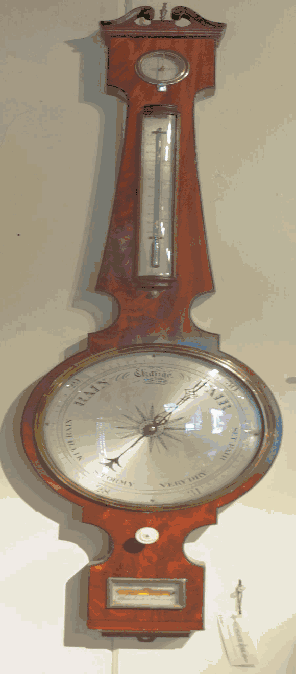 19th C. English Wheel Barometer