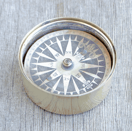 19th C. Marine Dry Card Compass