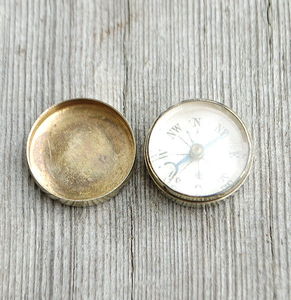 19th C. Miniature English Compass – The Weather Store