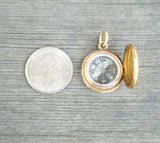 19th C. Singer's Patent Gold Charm Compass
