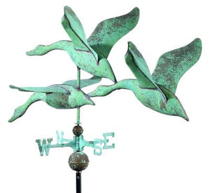 42" 3 Geese in Flight Weathervane