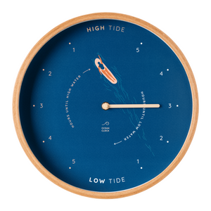 Blue Surfer Tide Clock