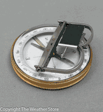 Antique French Pocket Compass with Wind Vane - Rare!