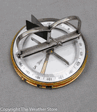 Antique French Pocket Compass with Wind Vane - Rare!