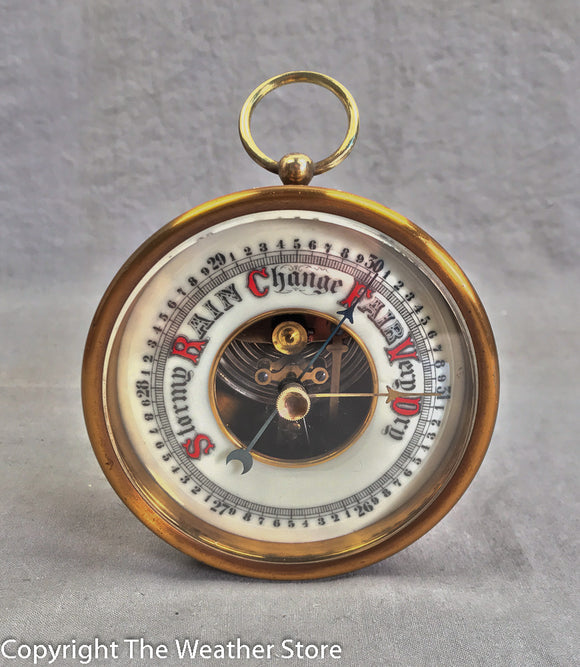 Antique German Aneroid Desk Barometer