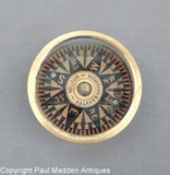 Antique Nickerson & Baxter Marine Dry Card Compass