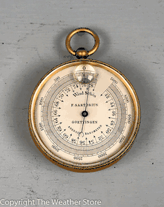 Antique Pocket Barometer / Altimeter by F. Sartorius, Goettingen