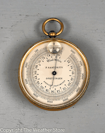 Antique Pocket Barometer / Altimeter by F. Sartorius, Goettingen