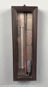 Antique Union Barometer by Currier & Simpson 1860 - Rare!