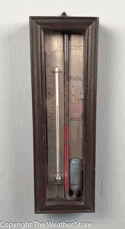 Antique Union Barometer by Currier & Simpson 1860 - Rare!