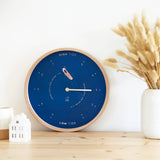 Blue Surfer Tide Clock