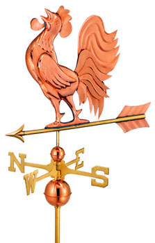 Crowing Rooster Weathervane