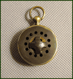 English Pocket Hygrometer in Leather Case