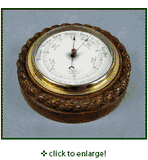 English Rope Carved Barometer
