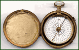 Gilt English Pocket Compass