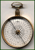 Gilt English Pocket Compass