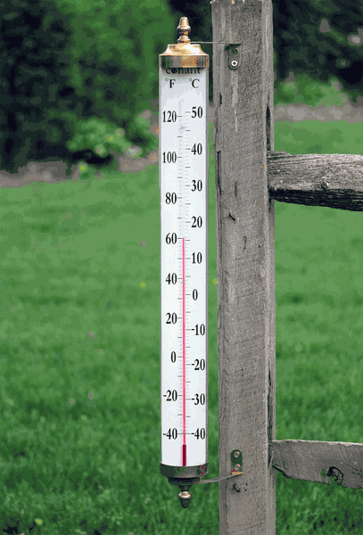Thermometer outdoors discount