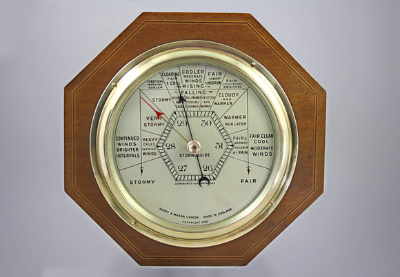Large Stormoguide Barometer in Octagonal Case