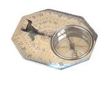 Antique 18th C. French Silver Butterfield-Type Sundial by Ligeon