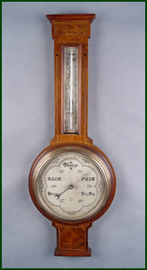 Mahogany Aneroid Barometer
