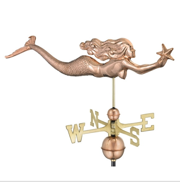 Mermaid with Starfish Weathervane