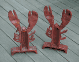 Pair Lobster Doorstops