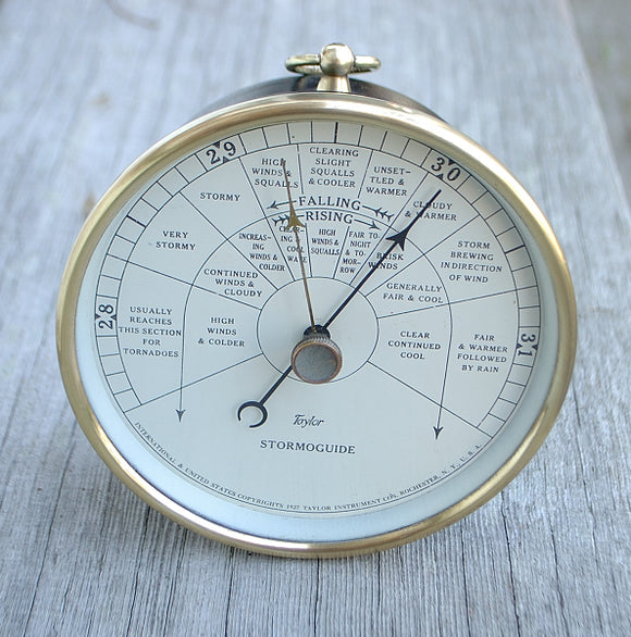 Taylor Stormoguide Aneroid Barometer 1927