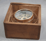Vintage Dry Card Marine Compass by Durkee, New York