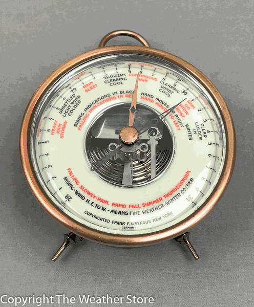 Weather Store Vintage Frank F. Watrous Desk Barometer – The Weather Store