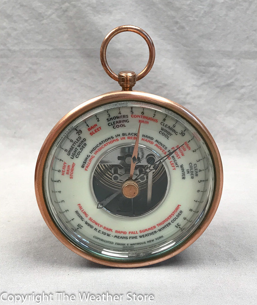 Vintage Frank F. Watrous Desk Barometer – The Weather Store