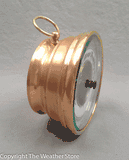 Vintage German Aneroid Barometer Bell Brass Case