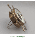 Vintage Ship's Wheel Aneroid Barometer by Stellar